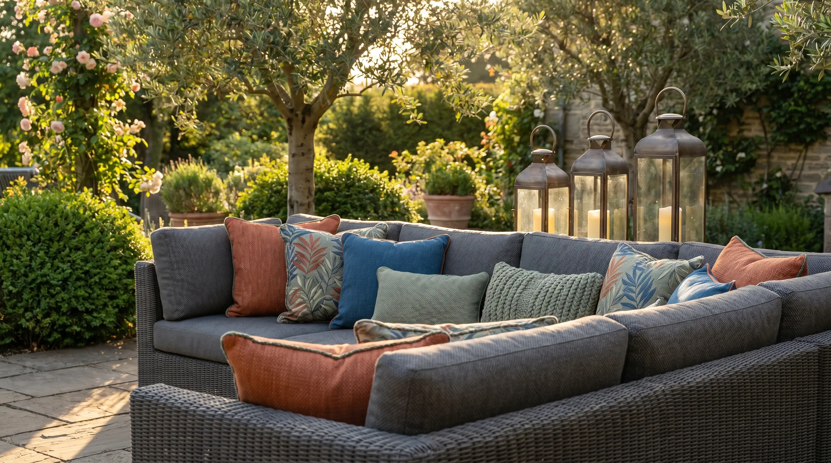 5 formas de renovar o seu jardim com almofadas decorativas